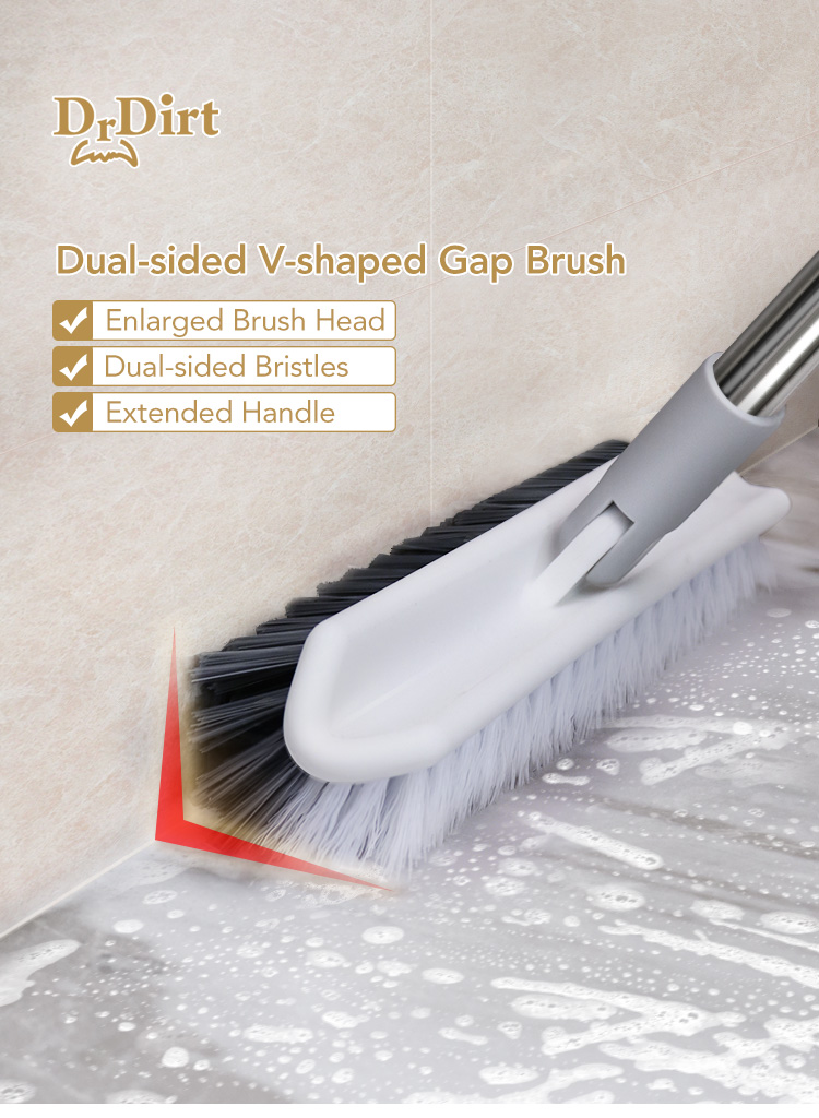Dr.Dirt Dual-sided V-shaped Gap Brush - Cleanic Cleaning Equipment